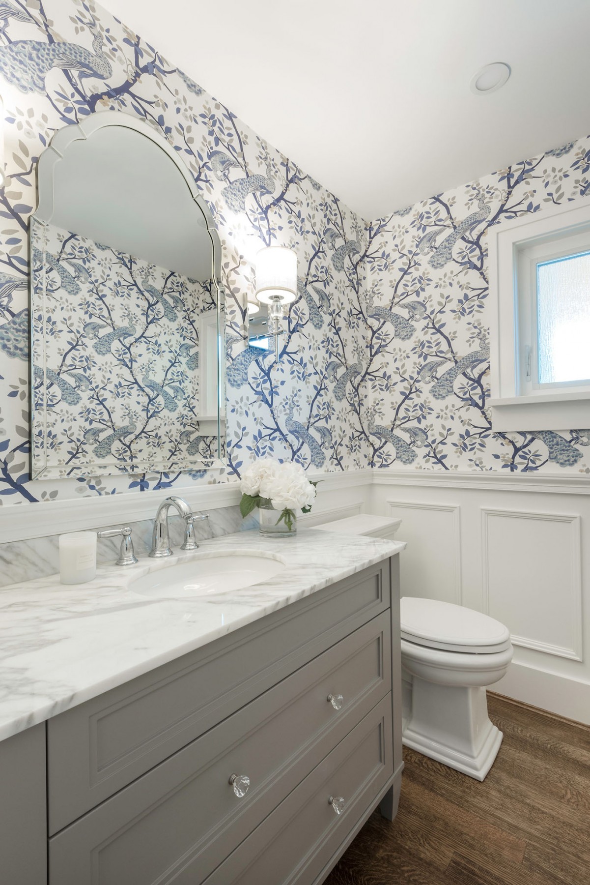 Stylehaven Interior Design - Vancouver Character Addition & Renovation - Powder Room